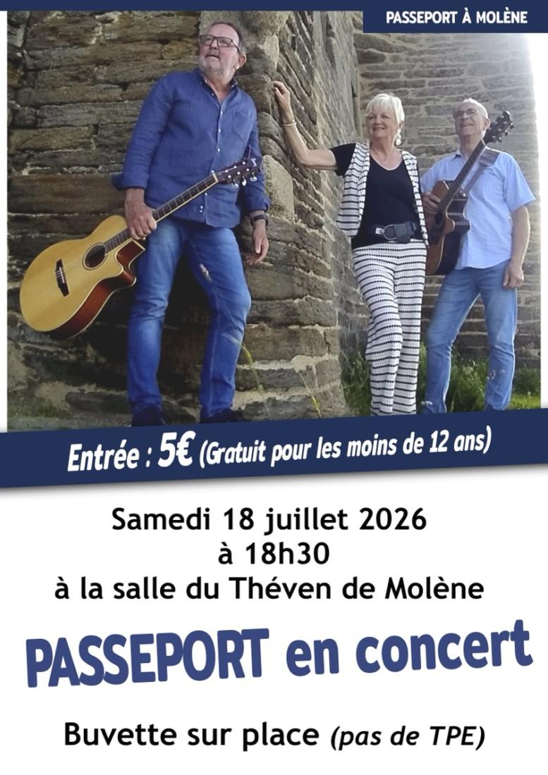 PASSEPORT en concert Samedi 18 juillet 2026